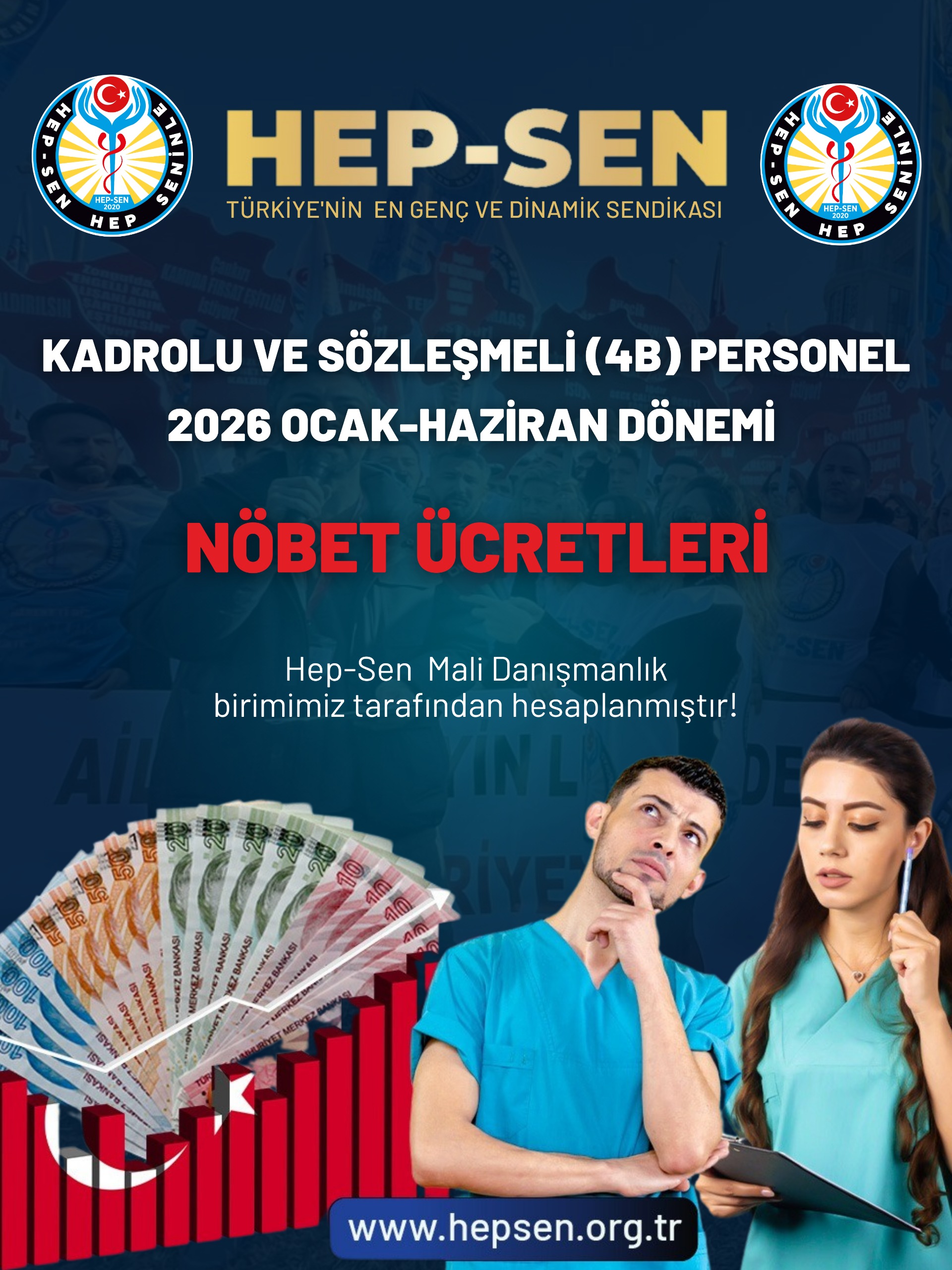 2026 Ocak Haziran Sağlık Çalışanları Nöbet Fazla Mesai Ücretleri